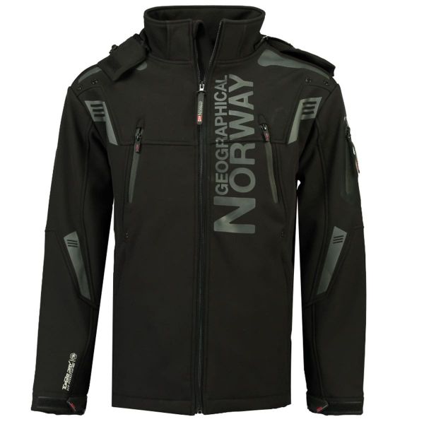 Geographical Norway Techno - Negro - Softshell Trekking Hombre